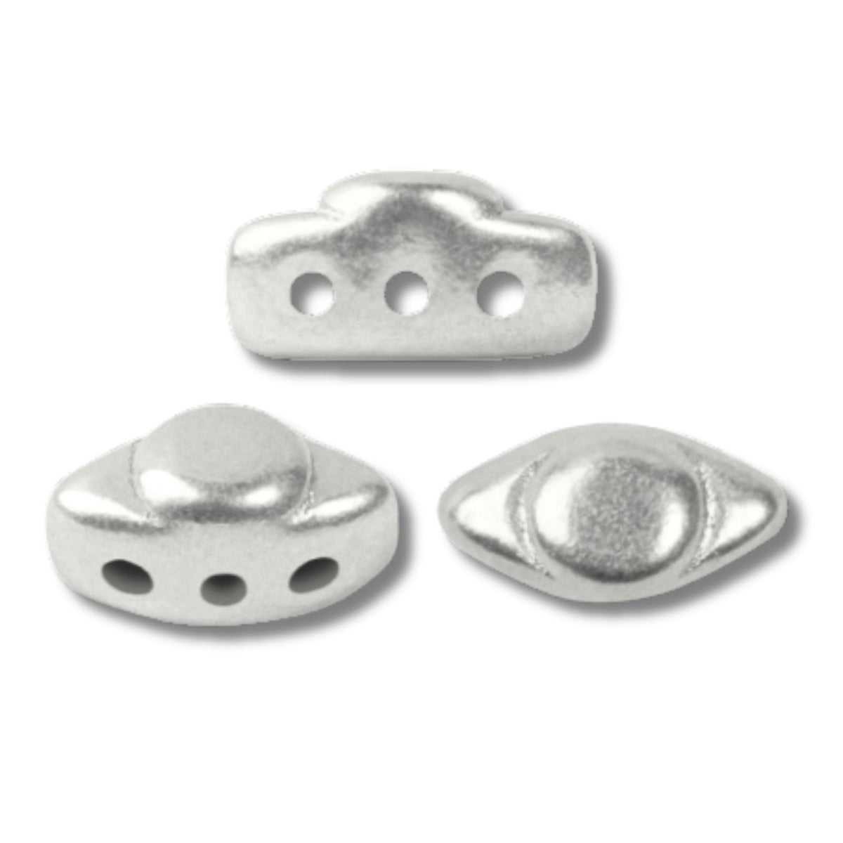 Volos Beads Silver Aluminum Matte