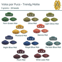 Volos par Puca, Trendy Matte Collection, 5g. 10 colors - The Argus Collection