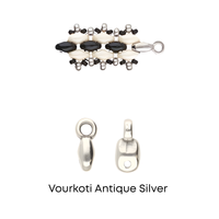 Vourkoti, Cymbal Superduo Ending or Connector, 4 Pcs. 4 Finishes