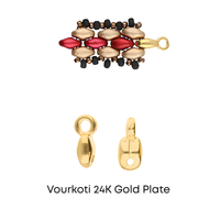 Vourkoti, Cymbal Superduo Ending or Connector, 4 Pcs. 4 Finishes