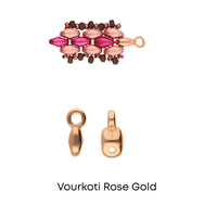 Vourkoti, Cymbal Superduo Ending or Connector, 4 Pcs. 4 Finishes