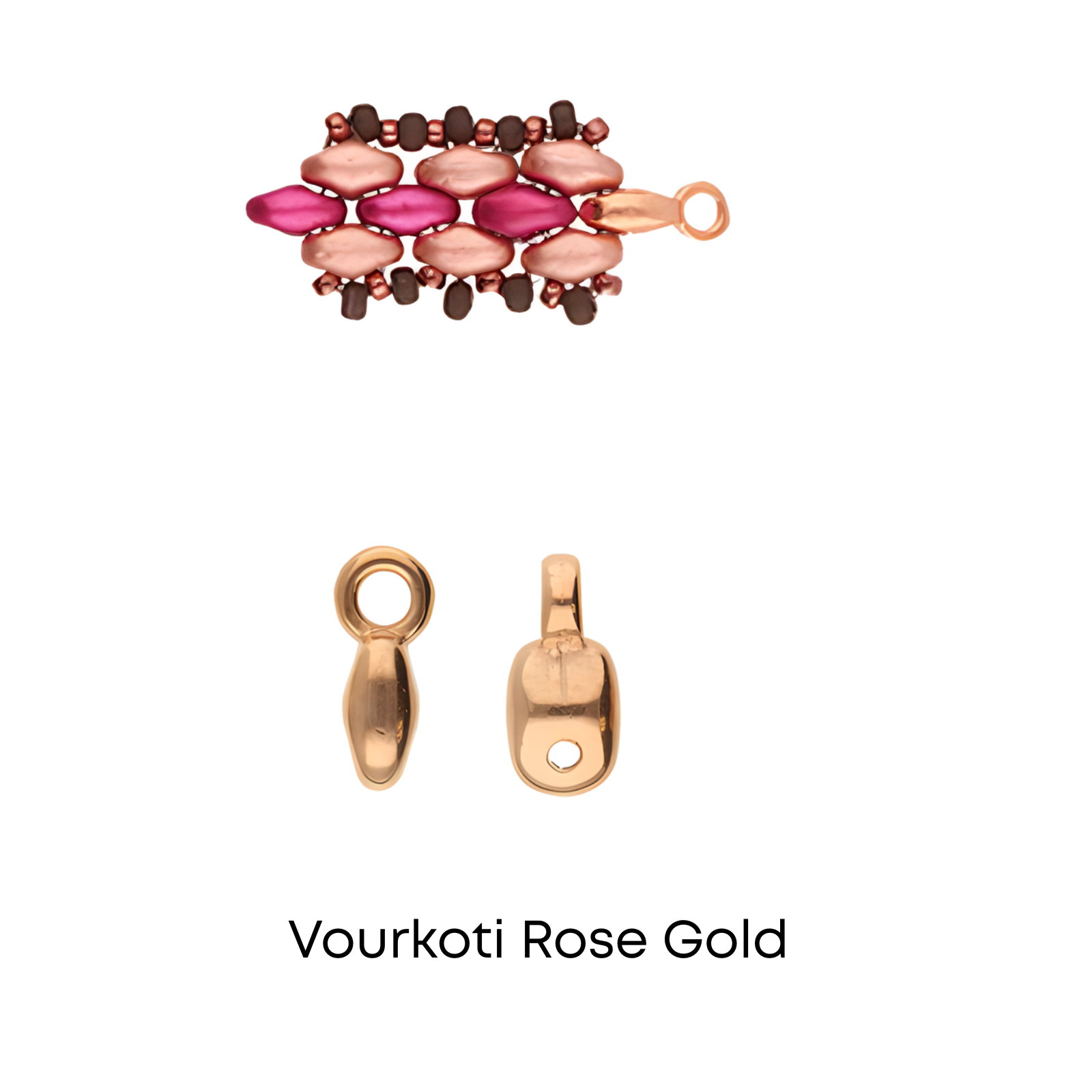 Vourkoti, Cymbal Superduo Ending or Connector, 4 Pcs. 4 Finishes