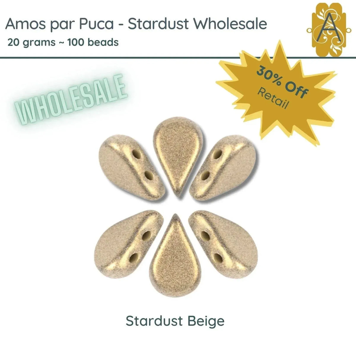 Wholesale! Amos par Puca, 20g, Stardust, 4 Colors - The Argus Collection