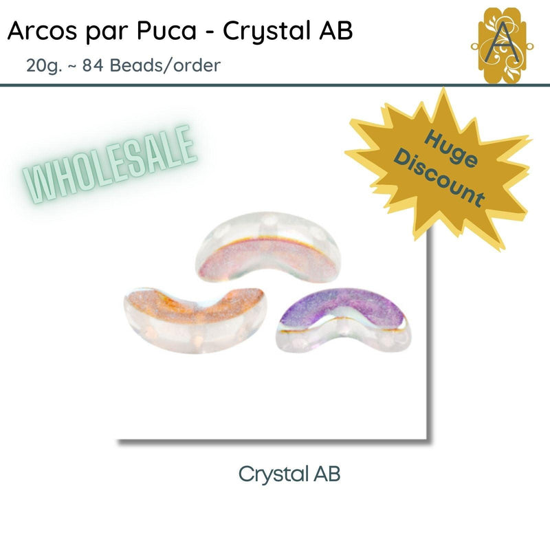 WHOLESALE! Arcos par Puca, Crystal AB, 20g. - The Argus Collection