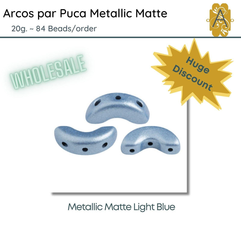 WHOLESALE! Arcos par Puca, Metallic Matte, 20g., 6 colors - The Argus Collection