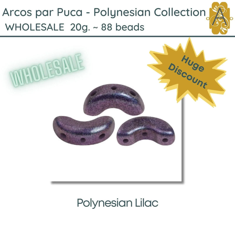 WHOLESALE, Arcos par Puca, 20g., Polynesian Collection, 5 Colors