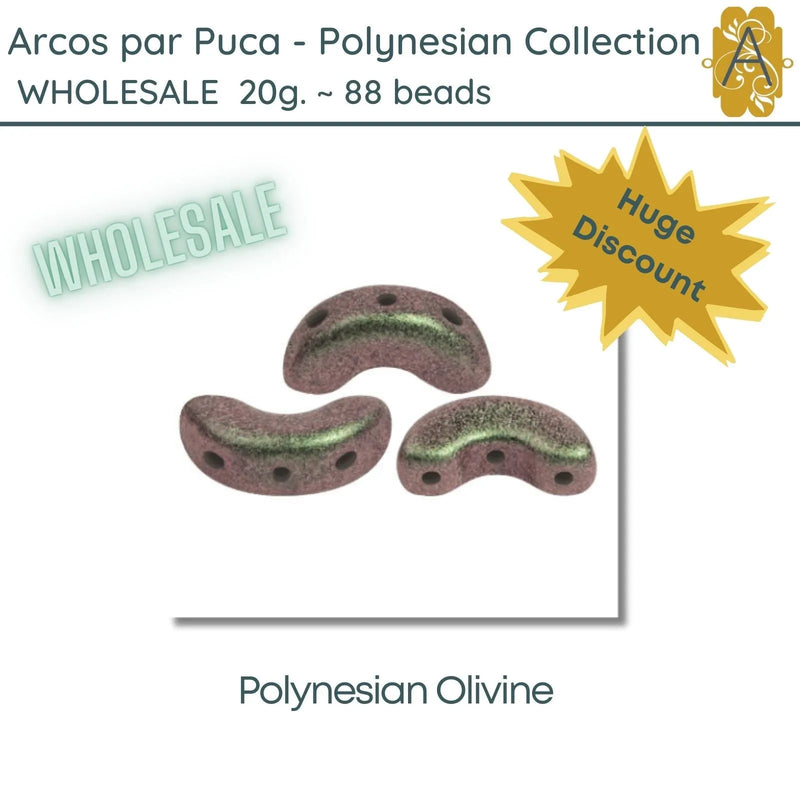 WHOLESALE, Arcos par Puca, 20g., Polynesian Collection, 5 Colors - The Argus Collection