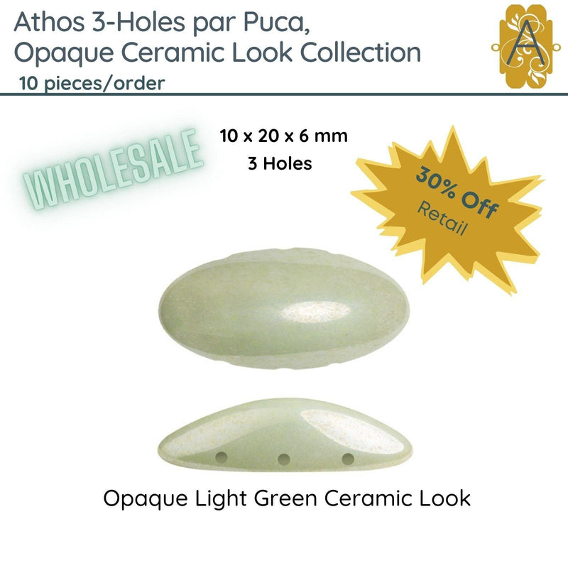 WHOLESALE! Athos 3-Holes par Puca, Ceramic Look Collection, 5 Colors - The Argus Collection