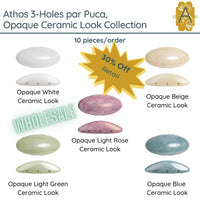 WHOLESALE! Athos 3-Holes par Puca, Ceramic Look Collection, 5 Colors - The Argus Collection