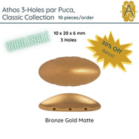 WHOLESALE! Athos 3-Holes par Puca, Classic Collection, 6 colors - The Argus Collection