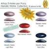 WHOLESALE! Athos 3-Holes par Puca, Metallic Matte Collection, 5 Colors - The Argus Collection