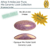 WHOLESALE! Athos 3-Holes par Puca, Mix Ceramic Look Collection, 4 Colors - 10 cabs - The Argus Collection