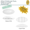 WHOLESALE! Athos 3-Holes par Puca, White & Crystal - The Argus Collection