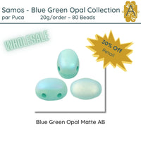 WHOLESALE! Samos par Puca, 20g, Blue Green Opal Collection, 8 Finishes - The Argus Collection