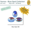 WHOLESALE! Samos par Puca, 20g, Blue Opal Collection, 8 Finishes - The Argus Collection