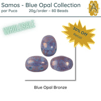 WHOLESALE! Samos par Puca, 20g, Blue Opal Collection, 8 Finishes - The Argus Collection