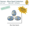 WHOLESALE! Samos par Puca, 20g, Blue Opal Collection, 8 Finishes - The Argus Collection