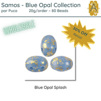 WHOLESALE! Samos par Puca, 20g, Blue Opal Collection, 8 Finishes - The Argus Collection