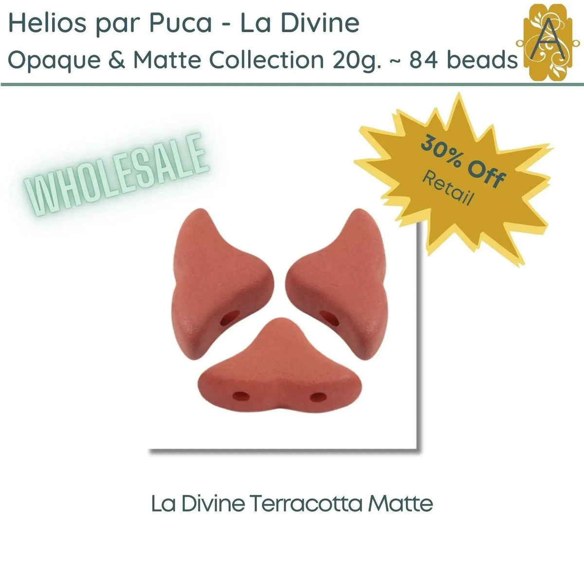 Wholesale - Helios par Puca, La Divine Opaque & Matte Collection, 20g. 10 colors - The Argus Collection