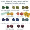 WHOLESALE Kalos par Puca, Trendy Matte Collection, 20g. 10 colors