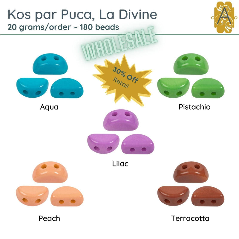 WHOLESALE! Kos par Puca, La Divine Collection, 5 Colors, 20g - The Argus Collection