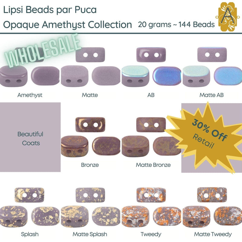 WHOLESALE! Lipsi par Puca, Amethyst Collection, 10 Finishes - The Argus Collection