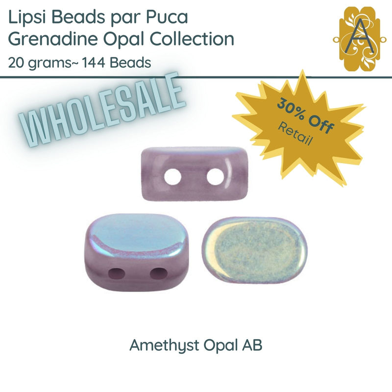 WHOLESALE, Lipsi par Puca, 20g, Amethyst Opal Collection, 8 Finishes - The Argus Collection