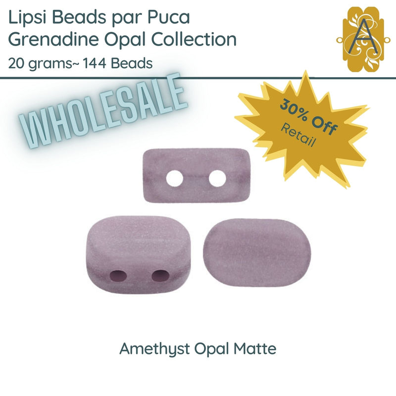 WHOLESALE, Lipsi par Puca, 20g, Amethyst Opal Collection, 8 Finishes - The Argus Collection