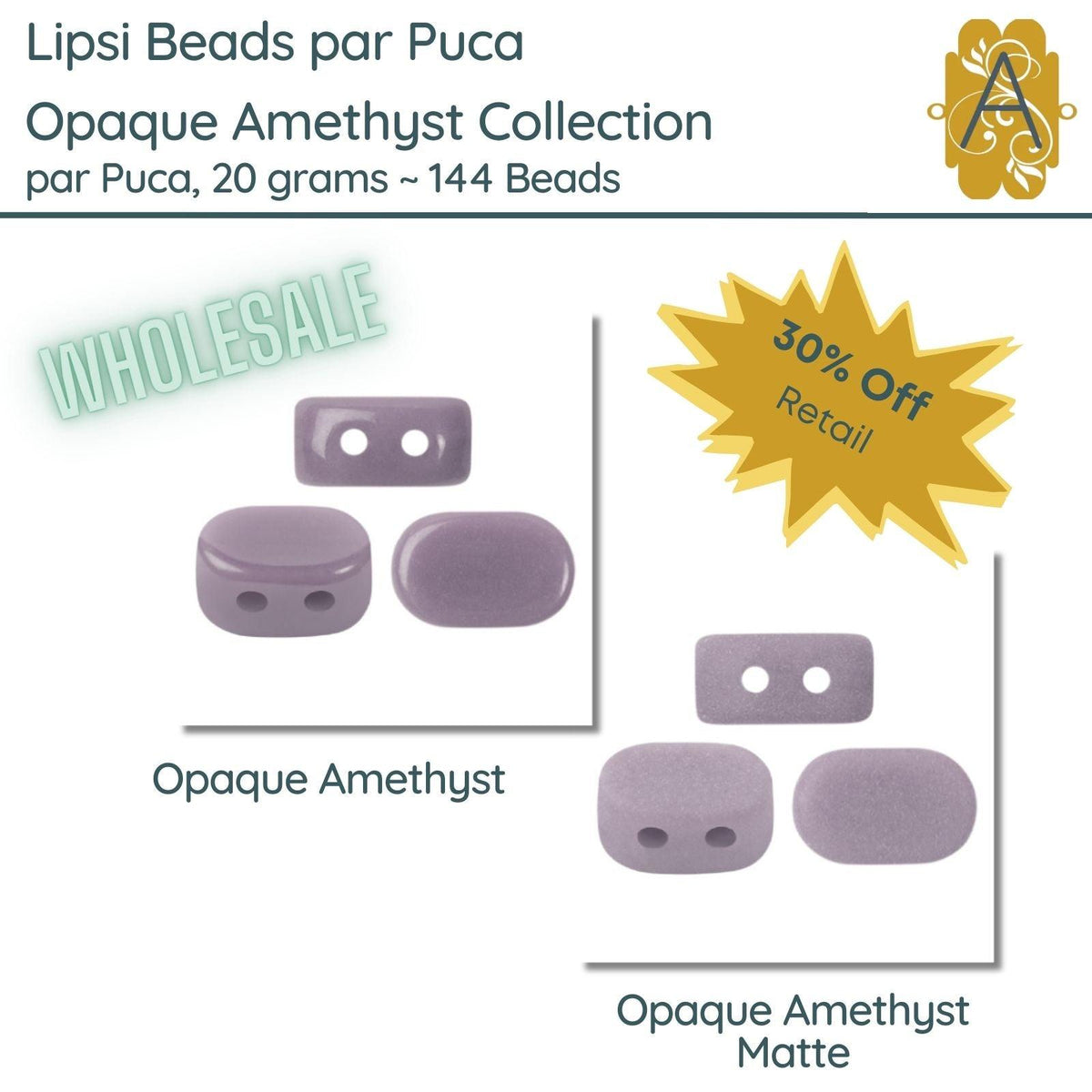 WHOLESALE! Lipsi par Puca, Amethyst Collection, 10 Finishes - The Argus Collection