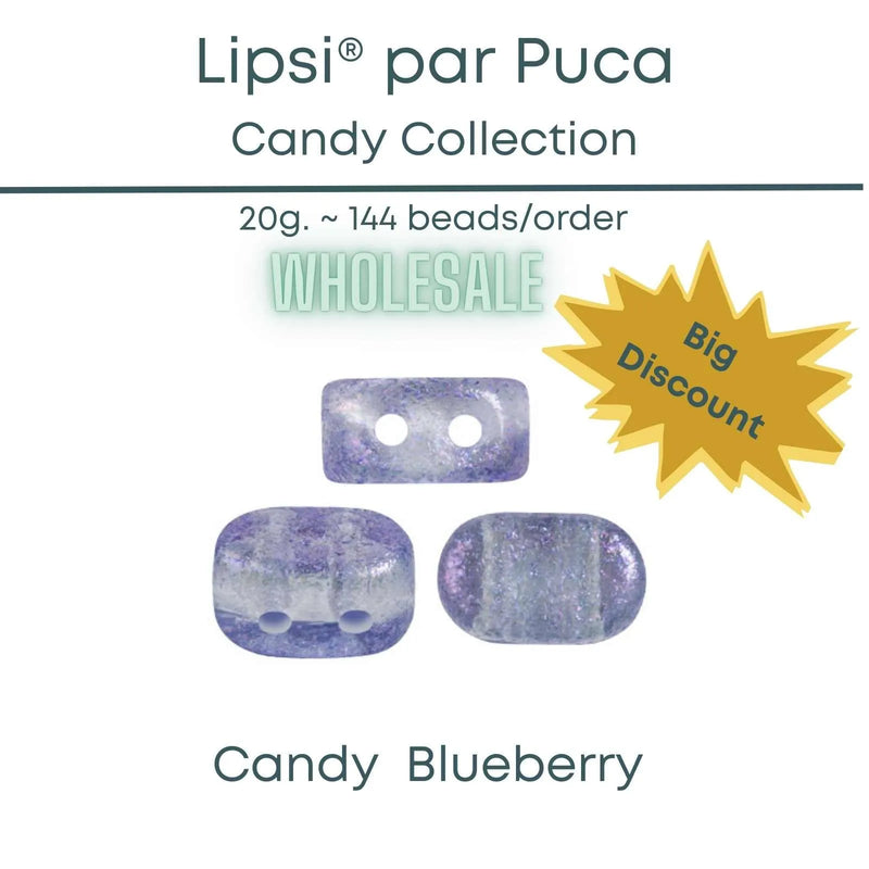 WHOLESALE Lipsi par Puca, 20g., Candy Collection, 9 Colors - The Argus Collection
