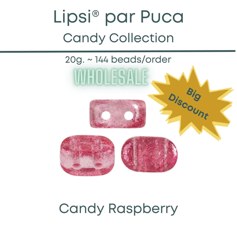 WHOLESALE Lipsi par Puca, 20g., Candy Collection, 9 Colors - The Argus Collection