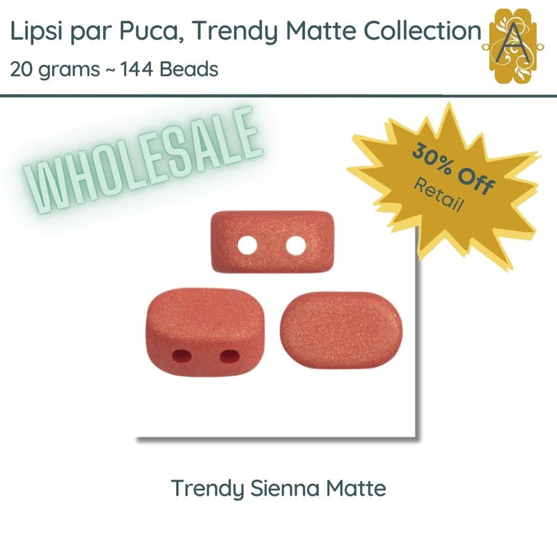 WHOLESALE, Lipsi par Puca, 20g, Trendy Matte Collection, 10 Colors - The Argus Collection