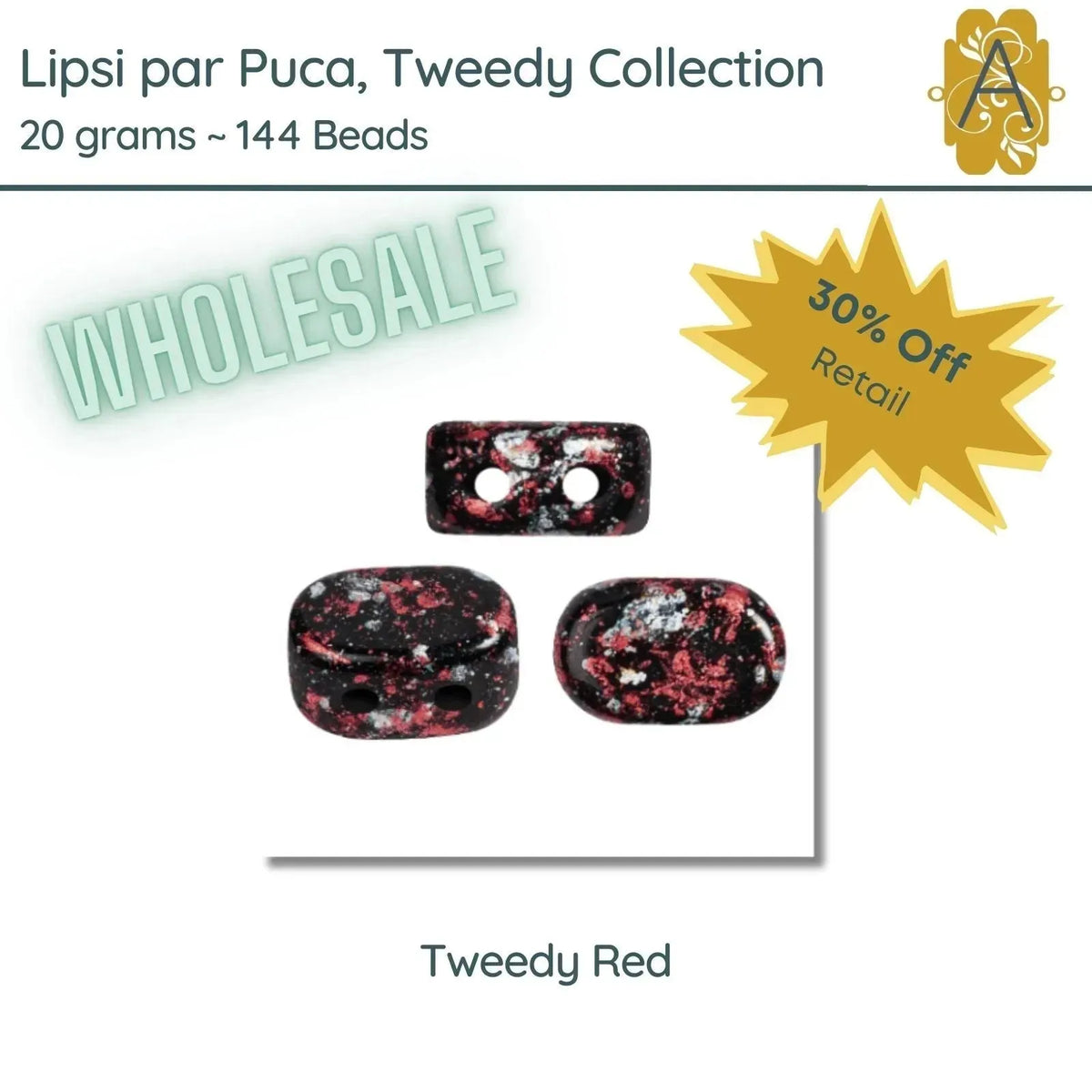 WHOLESALE, Lipsi par Puca, 20g, Tweedy Collection, 7 Colors - The Argus Collection