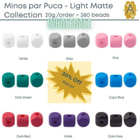 Wholesale, Minos par Puca, Light Matte Collection, 20 grams, 8 Colors - The Argus Collection