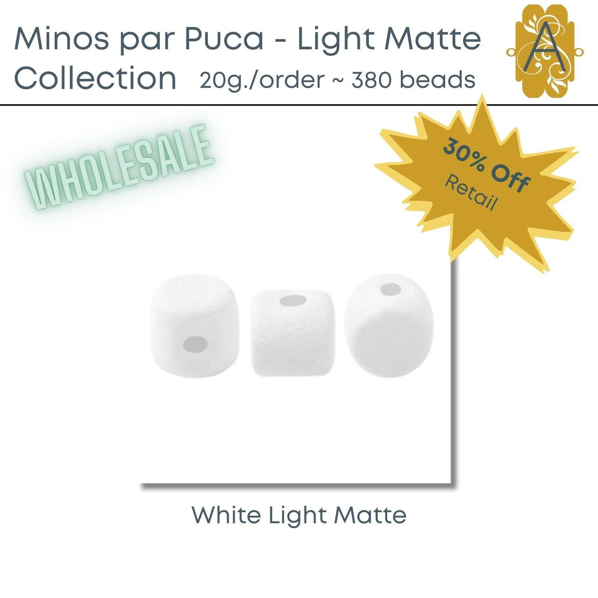 Wholesale, Minos par Puca, Light Matte Collection, 20 grams, 8 Colors - The Argus Collection