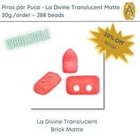 WHOLESALE, Piros par Puca, La Divine Translucent Matte Collection, 8 colors, 20g - The Argus Collection