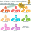 WHOLESALE, Piros par Puca, La Divine Translucent Matte Collection, 8 colors, 20g - The Argus Collection