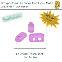 WHOLESALE, Piros par Puca, La Divine Translucent Matte Collection, 8 colors, 20g - The Argus Collection