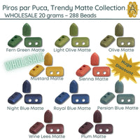 WHOLESALE, Piros par Puca, 20g, Trendy Matte Collection, 10 Colors - The Argus Collection