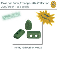 WHOLESALE, Piros par Puca, 20g, Trendy Matte Collection, 10 Colors - The Argus Collection