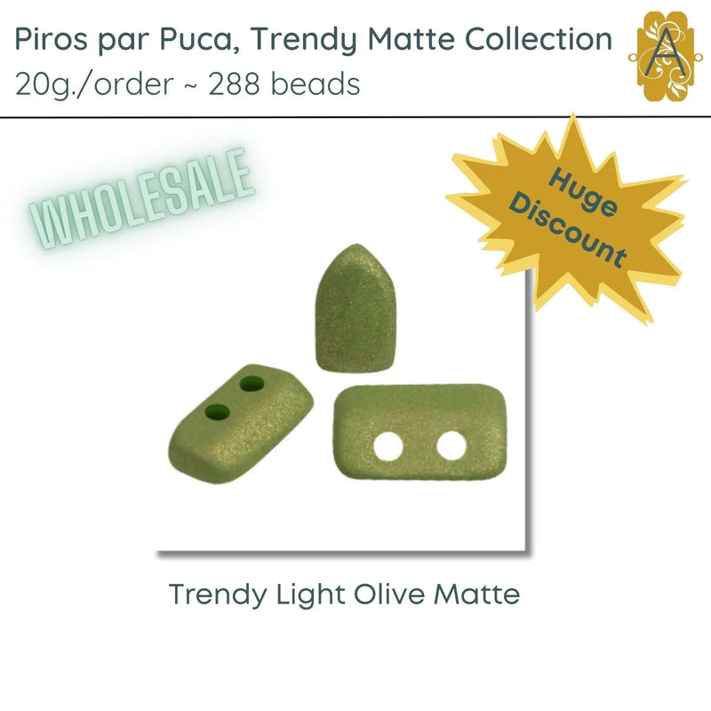 WHOLESALE, Piros par Puca, 20g, Trendy Matte Collection, 10 Colors - The Argus Collection