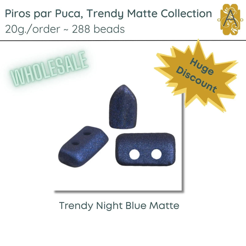 WHOLESALE, Piros par Puca, 20g, Trendy Matte Collection, 10 Colors - The Argus Collection