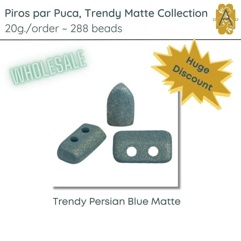 WHOLESALE, Piros par Puca, 20g, Trendy Matte Collection, 10 Colors - The Argus Collection