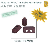 WHOLESALE, Piros par Puca, 20g, Trendy Matte Collection, 10 Colors - The Argus Collection