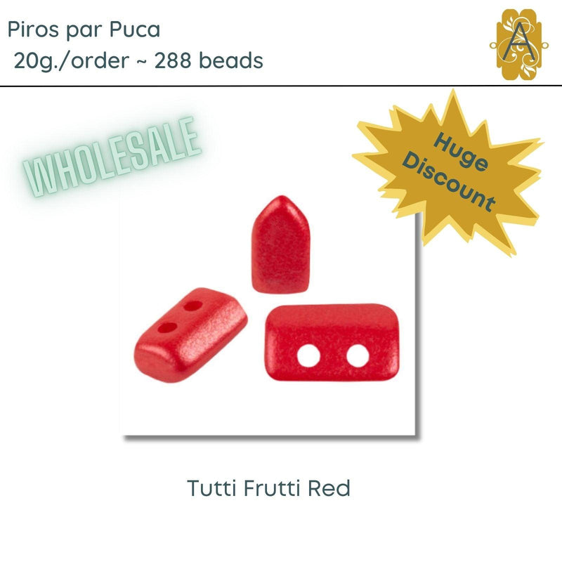 WHOLESALE! Piros par Puca, Tutti-Frutti Red, 20g. - The Argus Collection