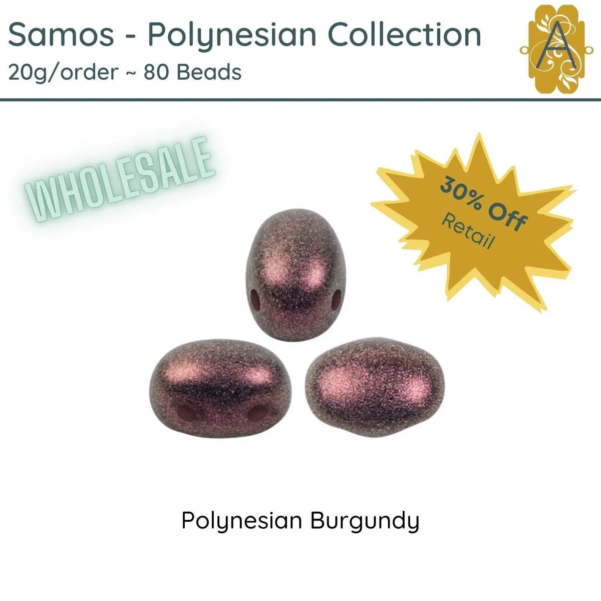 WHOLESALE! Samos par Puca, Polynesian Collection, 7 colors - The Argus Collection