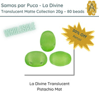 WHOLESALE! Samos par Puca, 20g., La Divine Translucent Matte Collection, 8 colors - The Argus Collection