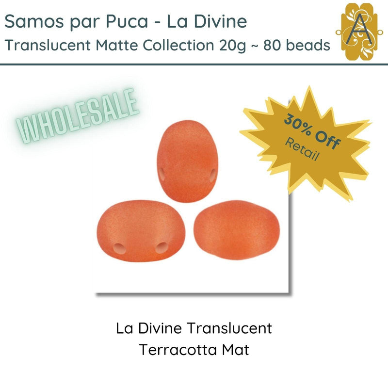 WHOLESALE! Samos par Puca, 20g., La Divine Translucent Matte Collection, 8 colors - The Argus Collection