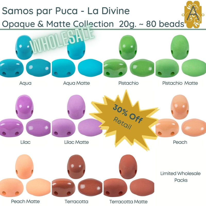 Wholesale, Samos par Puca, La Divine Opaque & Matte Collection, 20g., 10 colors - The Argus Collection