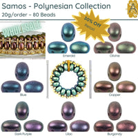 WHOLESALE! Samos par Puca, Polynesian Collection, 7 colors - The Argus Collection